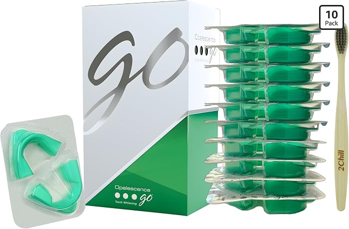 Opalescence Go 15% Mint - Prefilled Teeth Whitening Trays - 15% Hydrogen Peroxide - (10 Treatment... | Amazon (US)