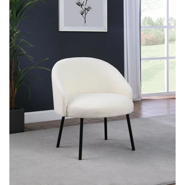 HomePop Modern Sherpa Lounge Chair - Walmart.com | Walmart (US)
