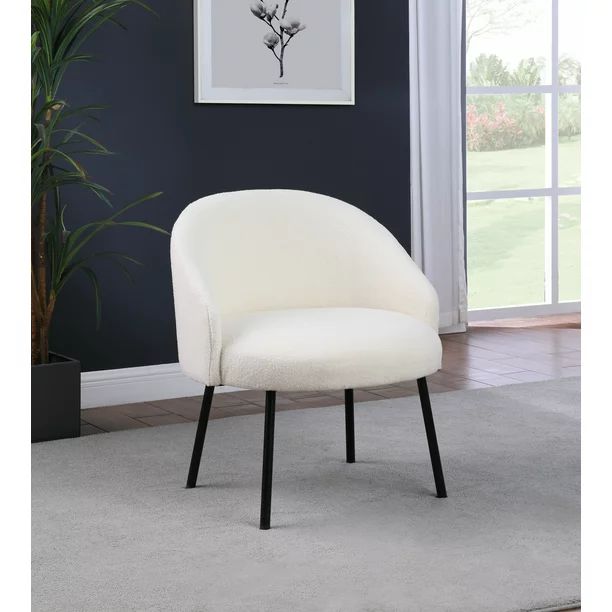 HomePop Modern Sherpa Lounge Chair - Walmart.com | Walmart (US)