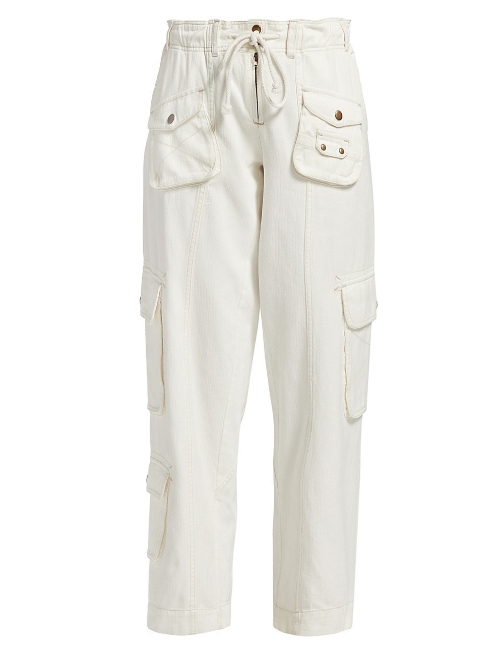 Women's Tahiti Drawstring Cargo Pants - Tofu - Size Large | Saks Fifth Avenue
