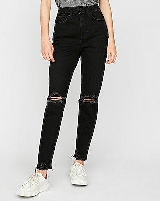 Express Womens Super High Waisted Original Vintage Ankle Jeans | Express