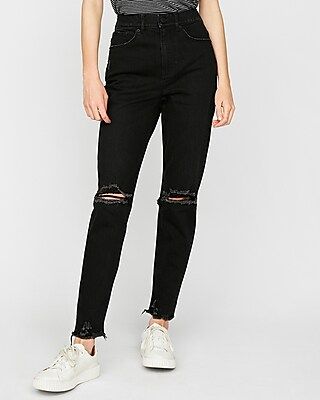 Express Womens Super High Waisted Original Vintage Ankle Jeans | Express