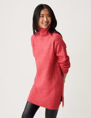Roll Neck Longline Jumper | Marks & Spencer (UK)