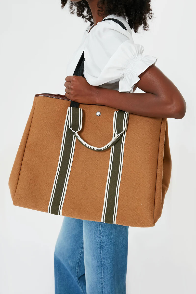 Camel Traversee L Flannel Cruise Tote | Tuckernuck (US)