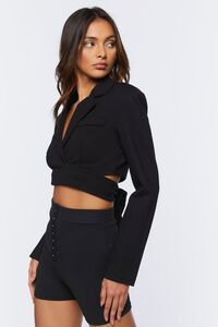 Cropped Tie-Back Blazer Top | Forever 21 (US)
