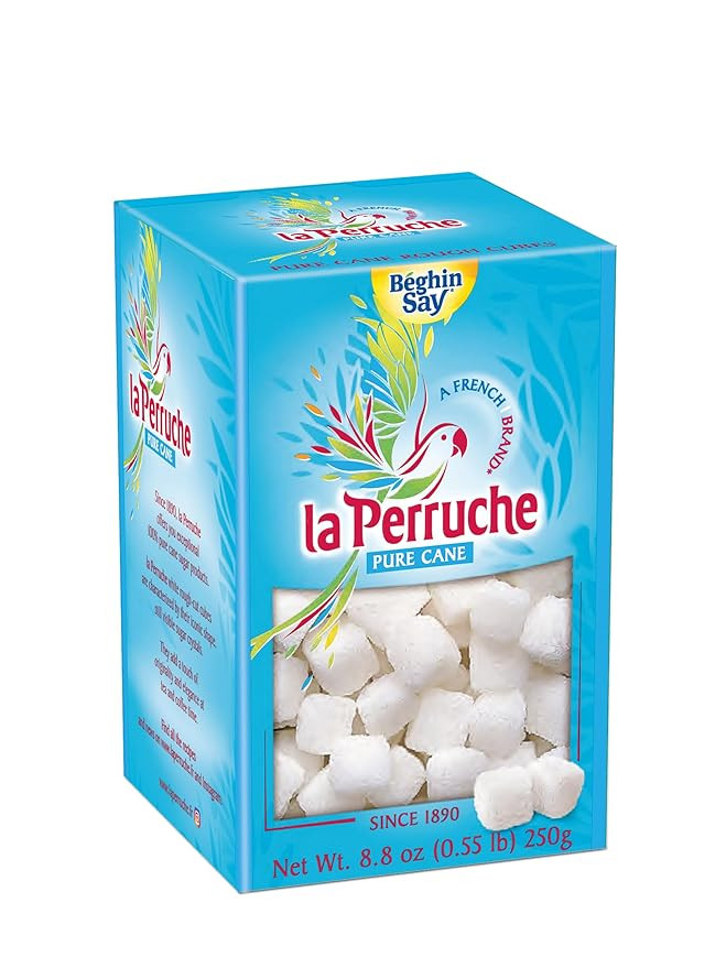 La Perruche Pure Cane White Sugar Cubes (250g/8.8oz box) | Ideal Sugar Cubes for Teas | Pack of 1 | Amazon (US)