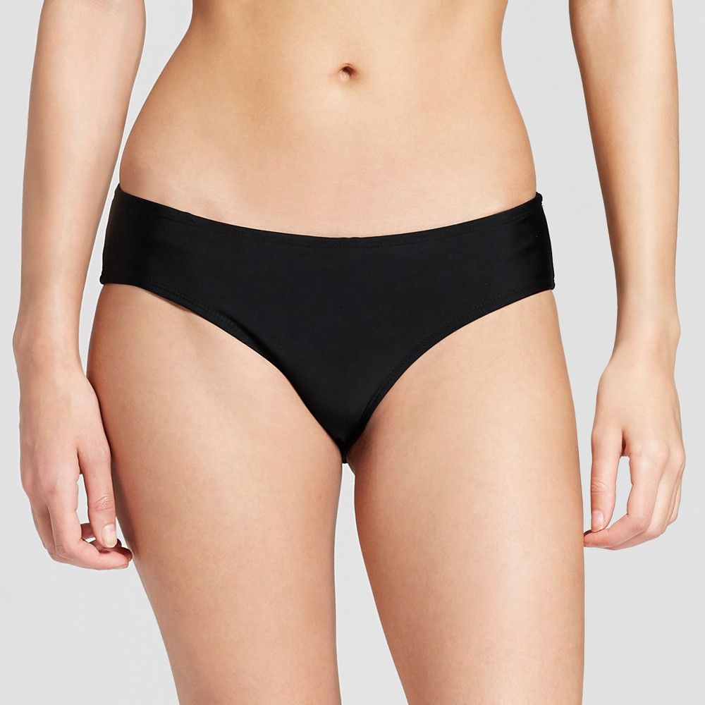 Women's Cheeky Hipster Bikini Bottom - Xhilaration Black L, Size: Small | Target