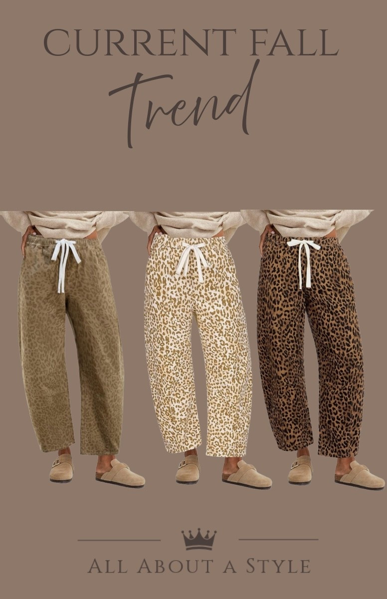 Barrel jeans are having a MOMENT. 🤎 And these prints? I’m loving them!

Which print is your favorite? 

#BarrelJeans #BarrelLegJeans #FallFashion #FallStyle #DenimStyle #TrendingNow #FashionFinds #AmazonFashion #AmazonFinds #LTKStyle #LTKFinds #EverydayStyle #ElevatedStyle #StyleInspo #FashionInspo