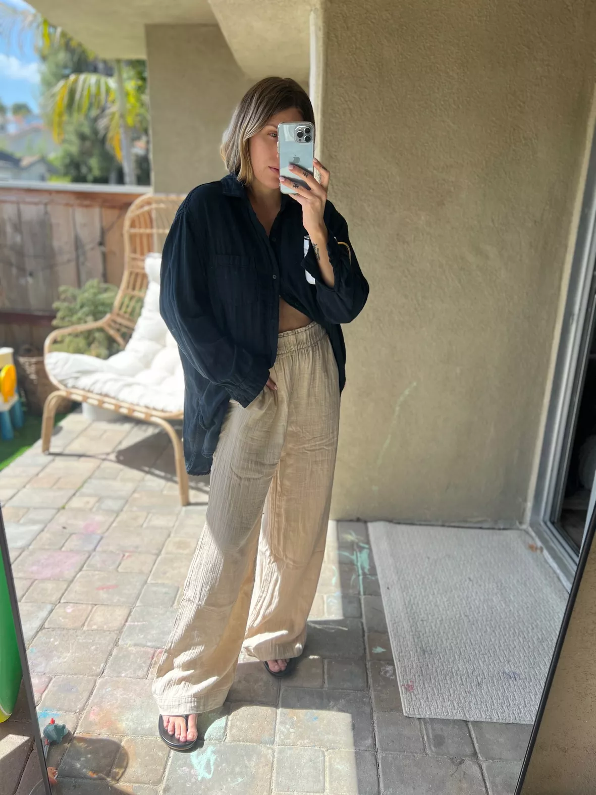 Pull On Gauze Wide Leg Pants curated on LTK