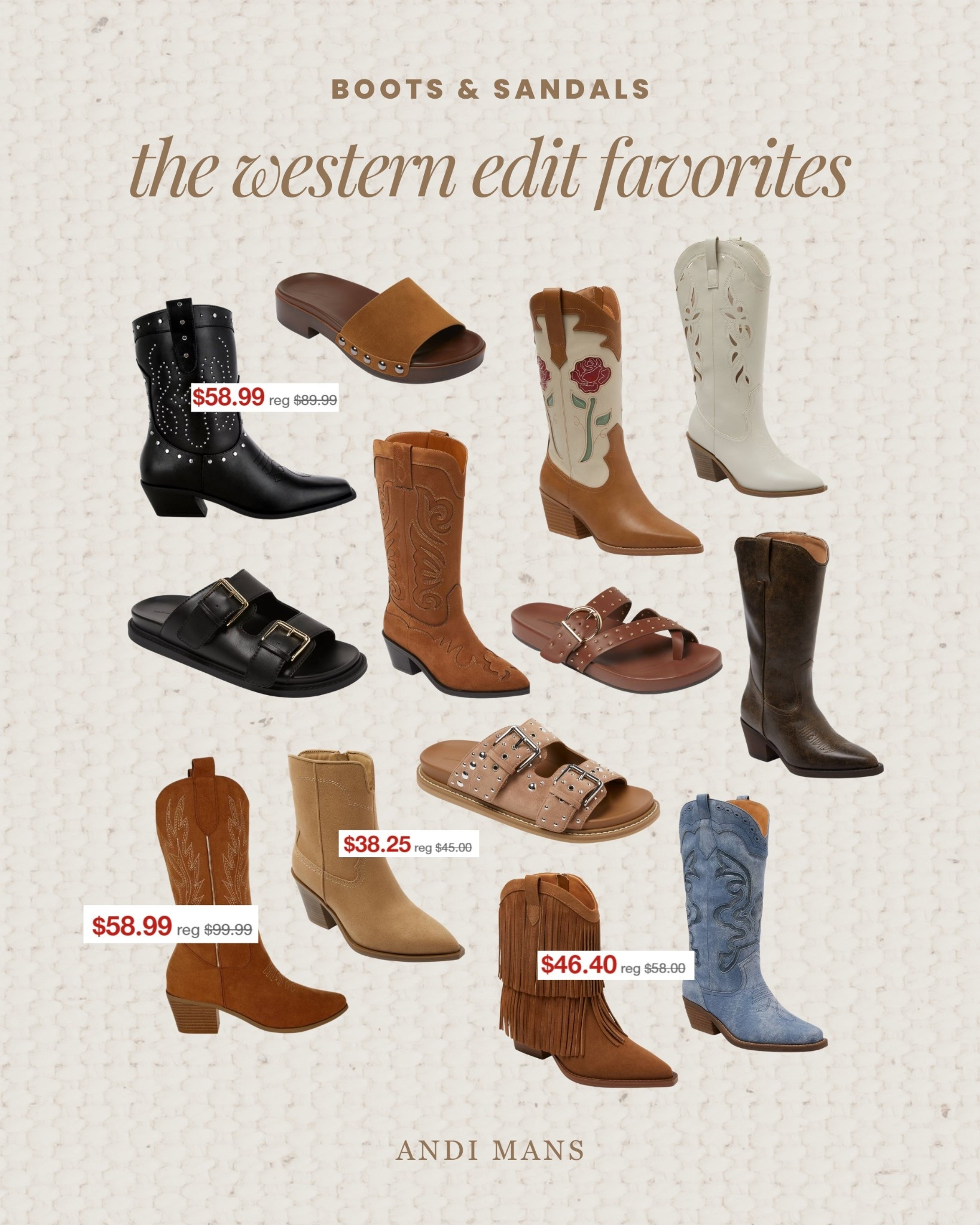 So many cute cowgirl boots, booties and sandals on sale right now for Spring!

#LTKSpringSale #LTKspring #LTKSaleAlert