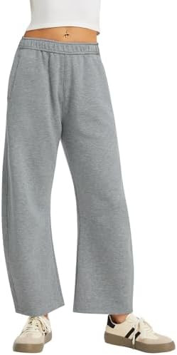 OVRUNS Barrel Sweatpants Women Wide Leg Baggy Lounge Casual Pants | Amazon (US)