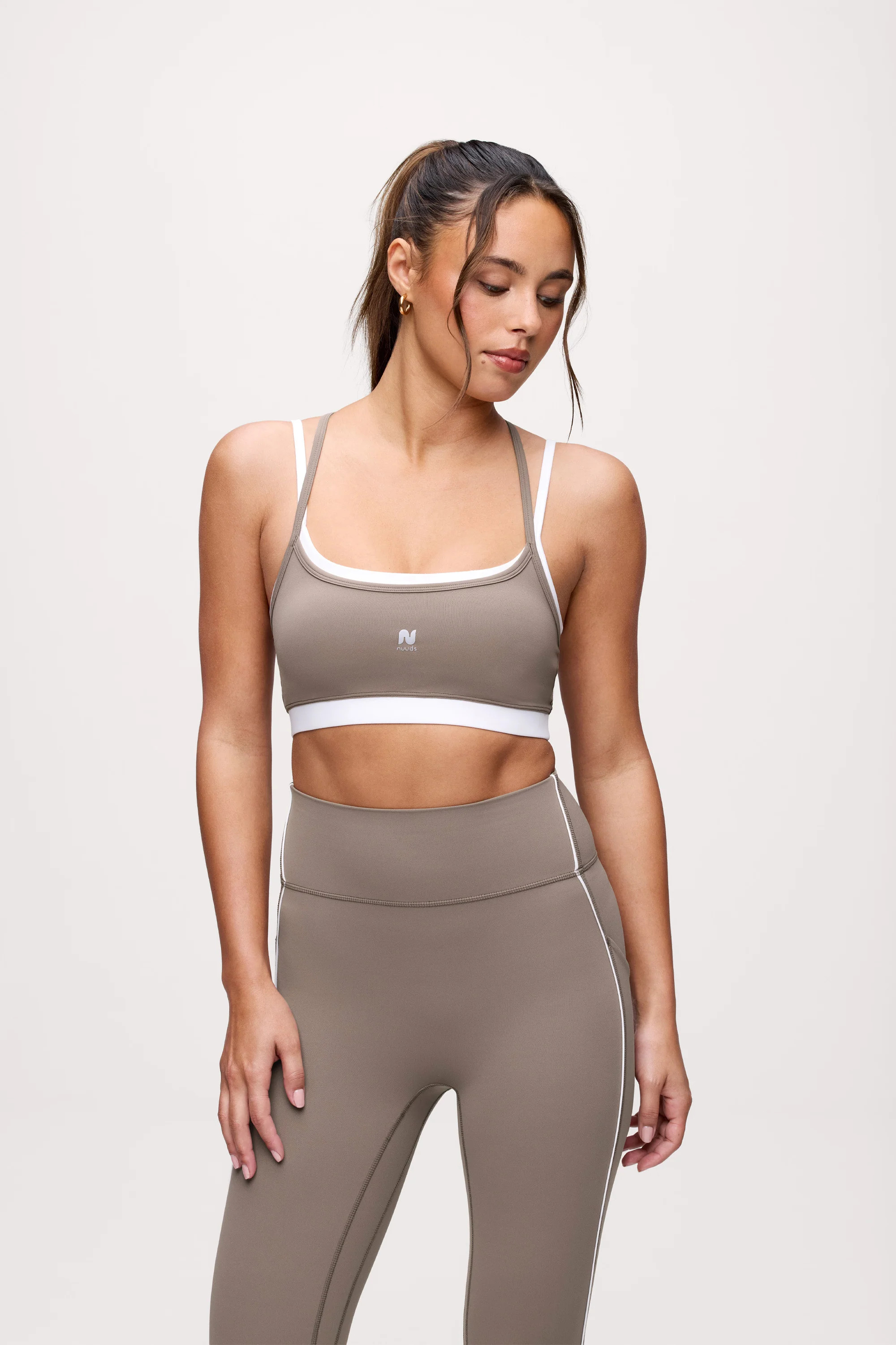 Motion Contrast Layering Bra | Sports Bra for Pilates & Yoga by nuuds | nuuds