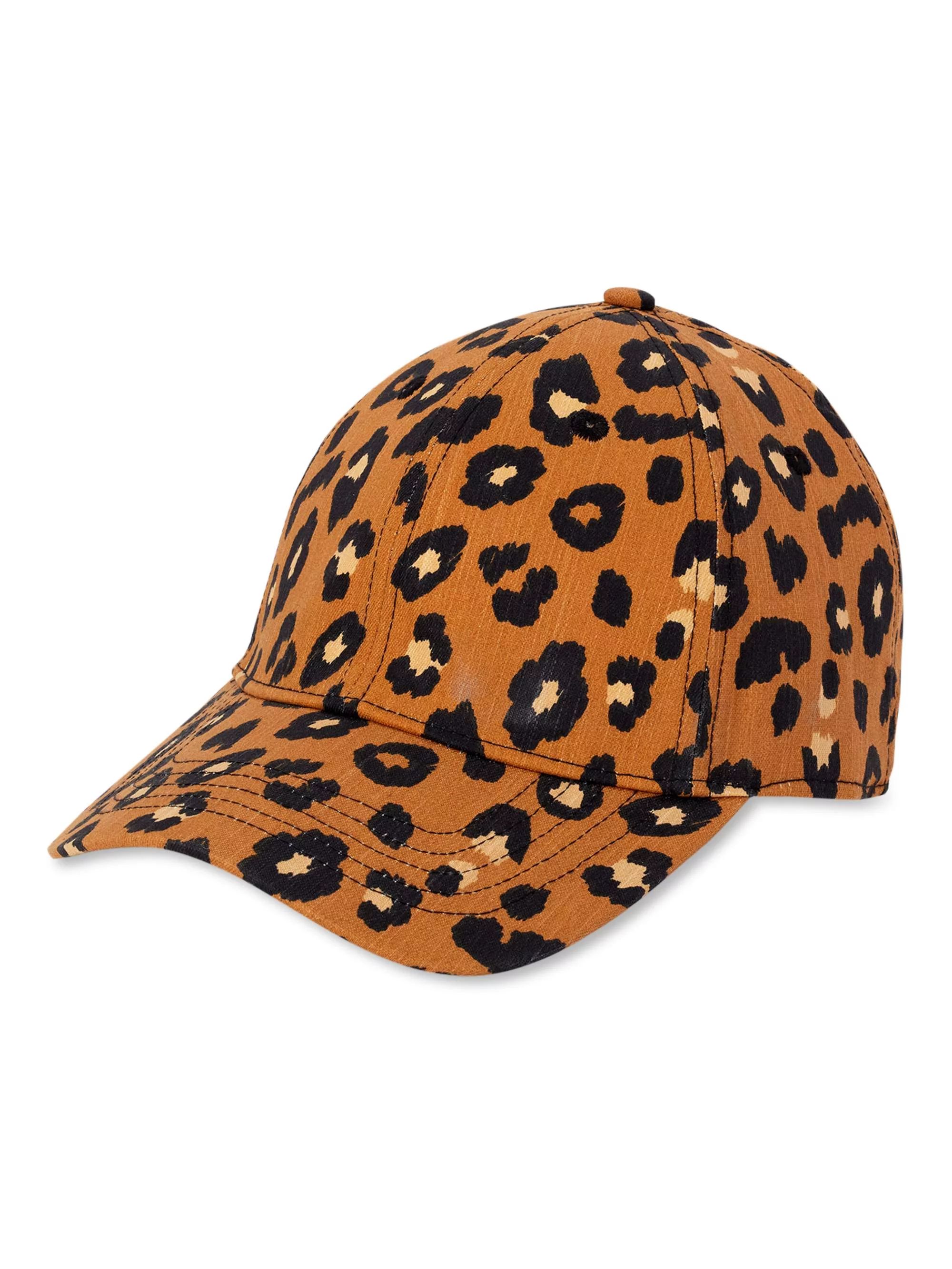 Time and Tru Ladies Leopard Print Cap | Walmart (US)