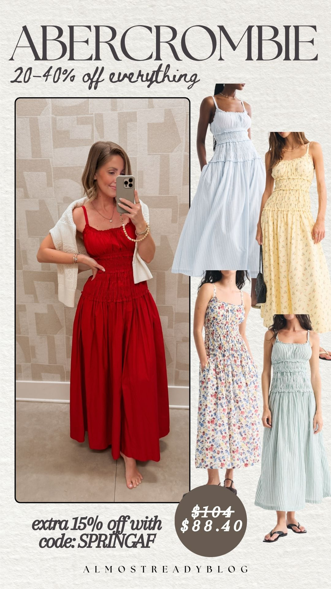 20-40% off everything from Abercrombie!! Use code SPRINGAF for an extra 15% off! 

sale alert, watchnow, finds under 100, new arrivals, amanda west, casual outfit, summer fashion, spring fashion 

 

#LTKootd #LTKSeasonal #LTKSaleAlert