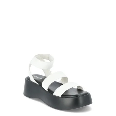 No Boundaries Women's Elastic Banded Platform Sandals | Walmart (US)