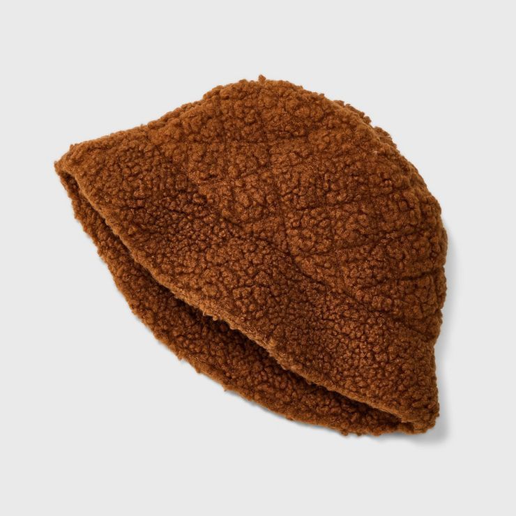 Women's Sherpa Bucket Hat - Universal Thread™ Brown | Target