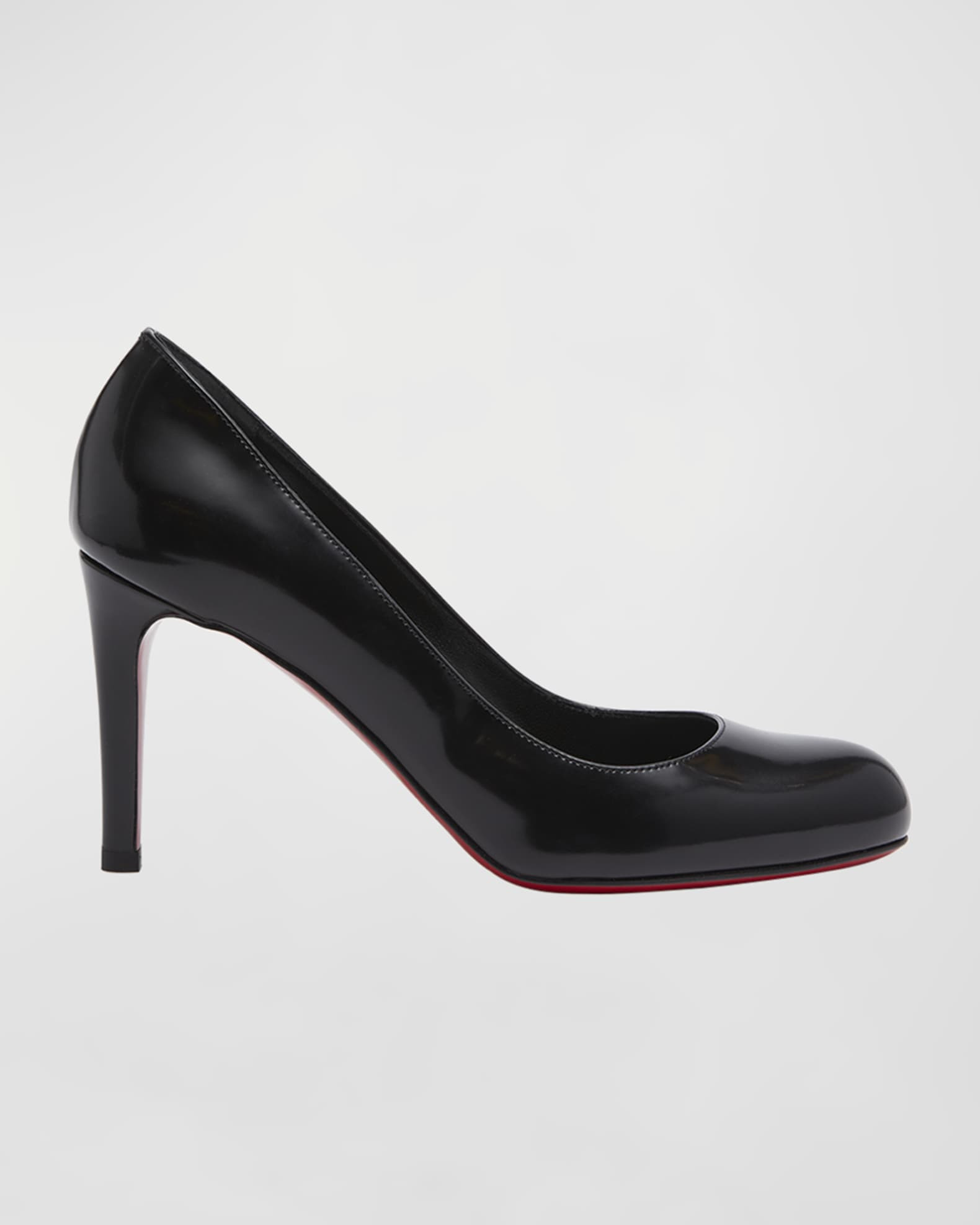 Christian Louboutin 85mm Pumppie Abrasivato Calfskin Leather Pumps | Neiman Marcus