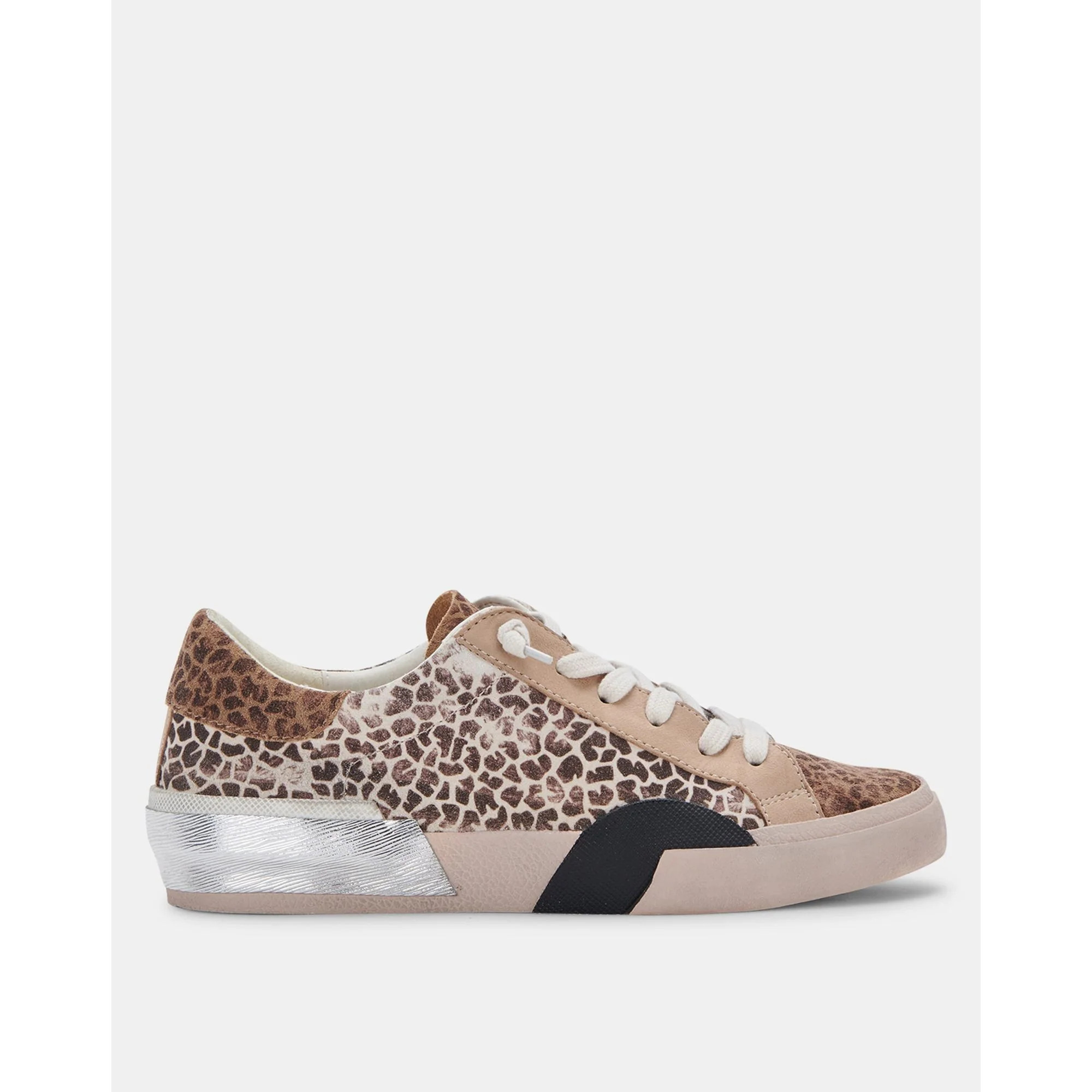 Zina Sneakers Leopard Multi Dusted Suede | Shop Simon