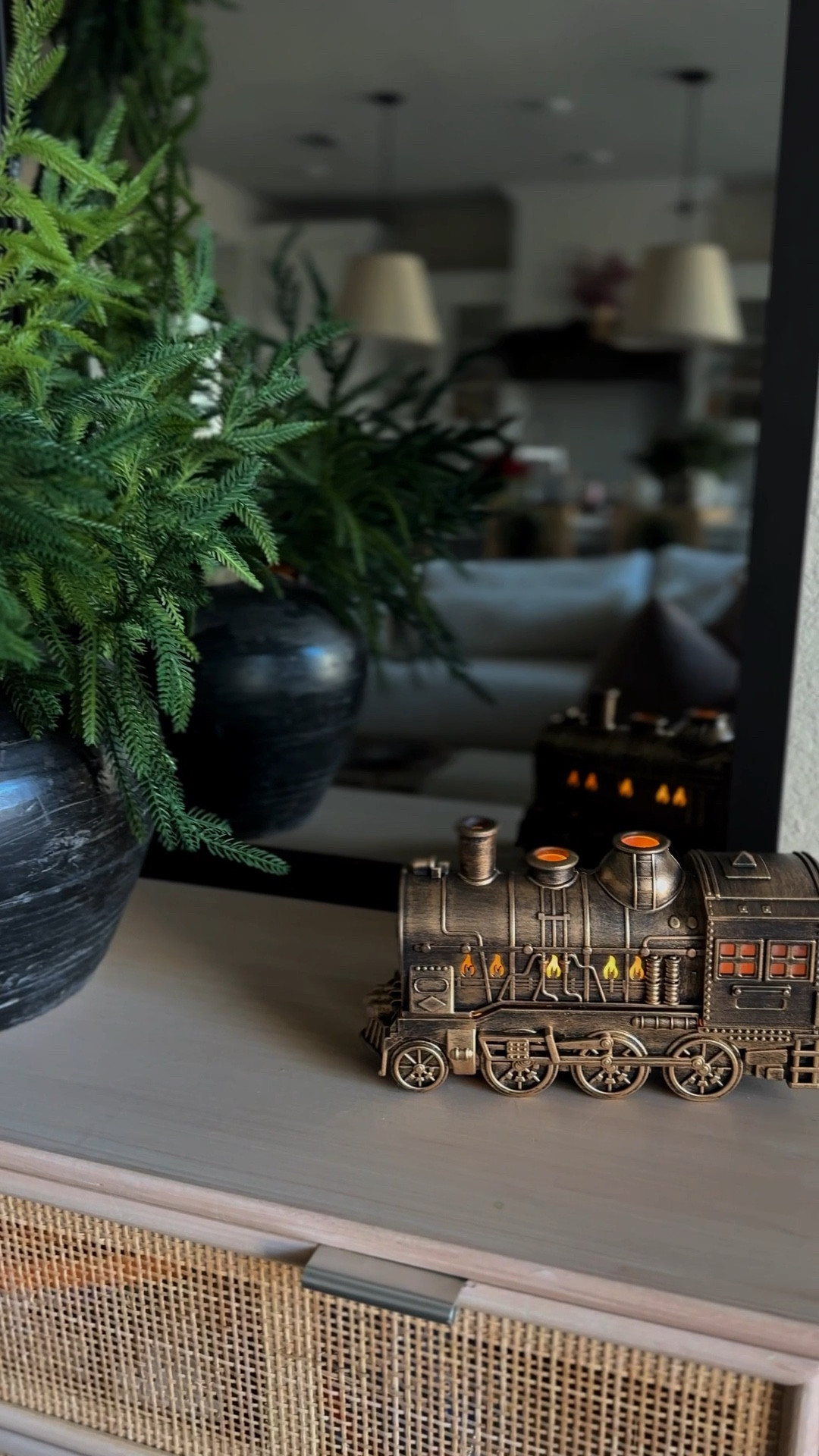 The internet got this one right you guys!!! I LOVE this antique gold train diffuser!! It’s the most perfectly whimsical (and yet still so functional) piece of Christmas decor I’ve bought this year!!! Oh and I found it on Amazon! Back in stock and arrives soon! I added Frankincense, Eucalyptus, and Sweet peppermint essential oils and it smells DIVINE!!

#LTKHoliday #LTKHome #LTKselfcare