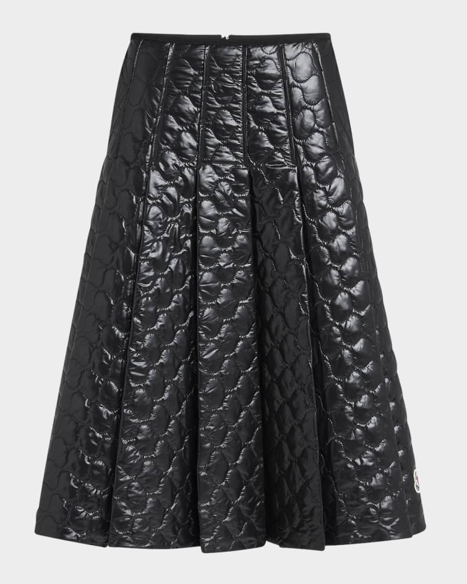 Pleated Down Midi Skirt | Neiman Marcus