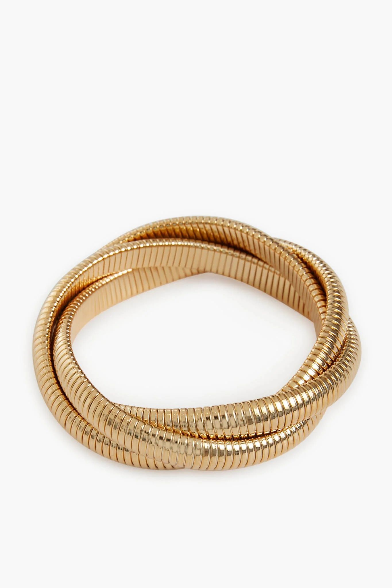 Triple Twisted Gold Cobra Bracelet | Tuckernuck (US)