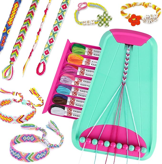 Rdfmy Friendship Bracelet Making Kit for Girls, Arts and Crafts Bracelets String Maker Kit for Ki... | Amazon (US)