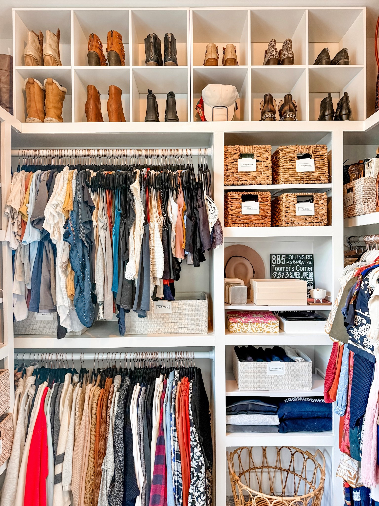At first glance, this closet system was beautiful, but as a professional organizer, I look at the functionality of a system - and this just wasn’t it. There was so much wasted space between the cubbies, the such a missed opportunity, not going all the way to the ceiling.

When I see a system, I’m looking for empty space and how we can maximize so that everything is VISIBLE 👀 and ACCESIBLE 🫳🏻. This is the ONLY way to create a system that is maintainable.

If you look closely you will see we solved the problem by breaking up the cubbies with free-standing shelves that look built-in and cube systems on the top of the closet to maximize height.



#LTKmorningroutine #LTKFindsUnder50 #LTKHome