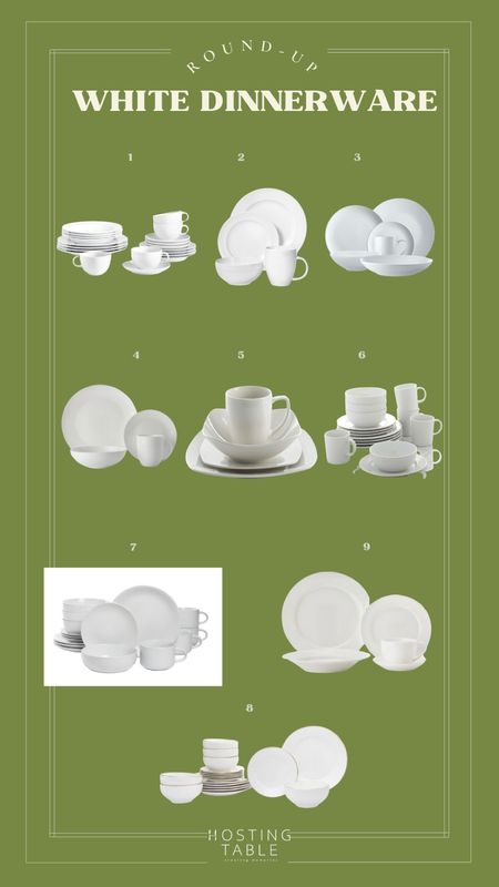 Do you want to build or renew your tableware collection? Start with s neutral complete white dinnerware set! 
#hostingtable 

#LTKstyletip #LTKhome #LTKwedding