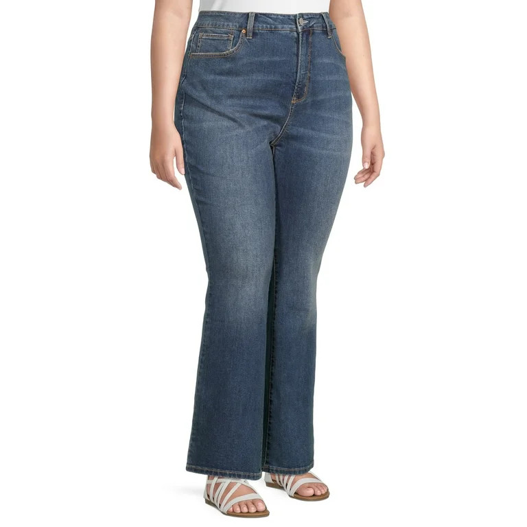 Terra & Sky Women's Plus Size Bootcut Jeans | Walmart (US)