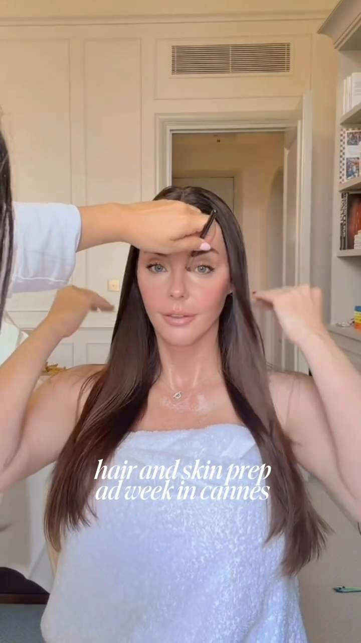 Hair and skin prep for ad week in Cannes. 🫧 

 