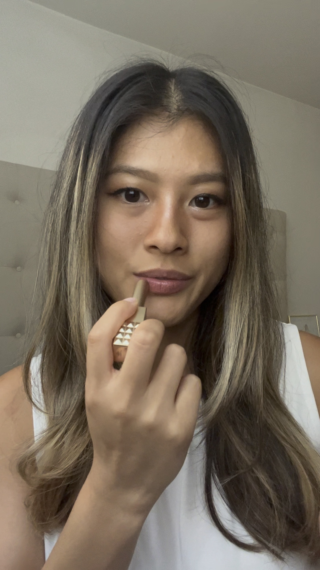 #GiftedByValentinoBeauty the Spike Valentino Buttery Matte Lip Color from @valentino.beauty in the shade 134R Couture In The Streets is my new go-to nude lipstick 😍

The rosy beige shade is just so elegant! The buttery matte formula glides on smoothly and keeps my lips hydrated all day. And the luxe packaging with the spike detail is such a chic touch ✨

#IHCxSpikeUltraMatte 

#LTKBeauty #LTKFindsUnder50