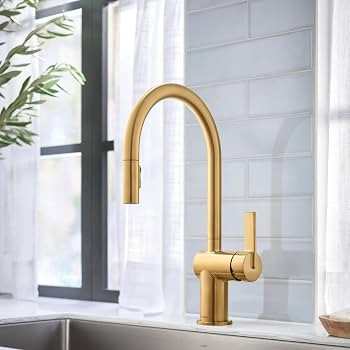 Moen 7622BG Cia Pulldown Kitchen Faucet with Power Boost, Includes Optional Matte Black Accents, ... | Amazon (US)