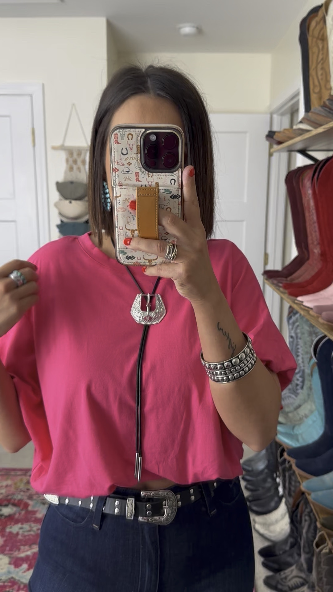 Summer top from Amazon styled western - in a medium and in a 6 x34 in these kimes ranch jeans

#LTKgrwm #LTKootd #LTKWorkwear