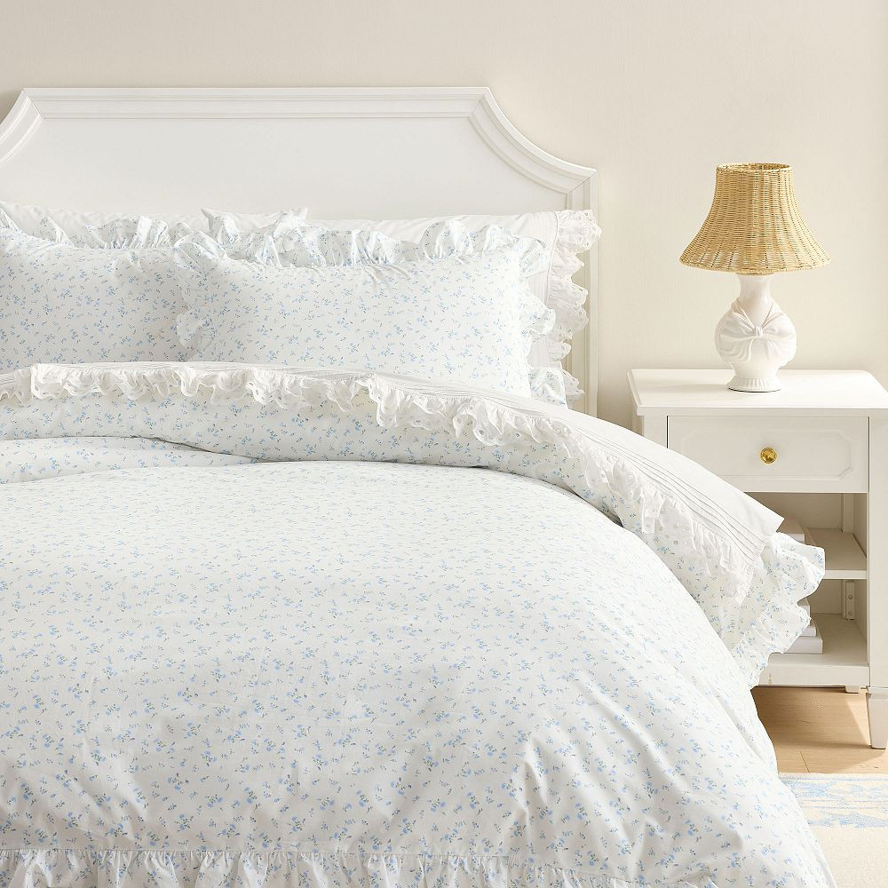 LoveShackFancy Prairie Wildflower Organic Duvet Cover | Pottery Barn Teen