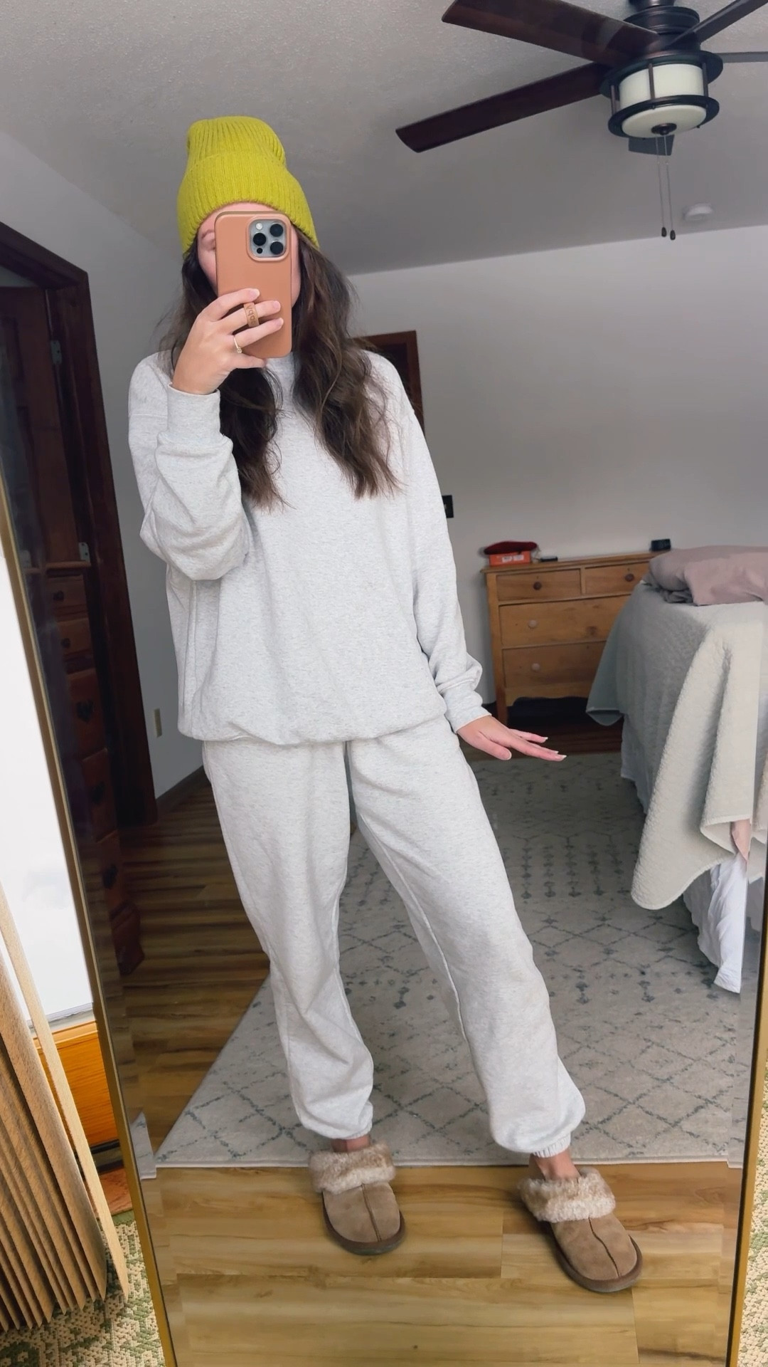 Literally wearing this sweat set every day of Christmas break🫶🏽

Wearing xs in both the crewneck sweatshirt and sweatpants (color is Platinum Silver Heather), both pieces are fleece-lined and sooooo cozy! 

Under $11 a piece and would make a great cozy gift for yourself or someone else! Perfect for holiday break. 

My slippers are size 6 and a few years old so I linked this year’s version and similar ones!

#LTKPetite #LTKgrwm #LTKootd
