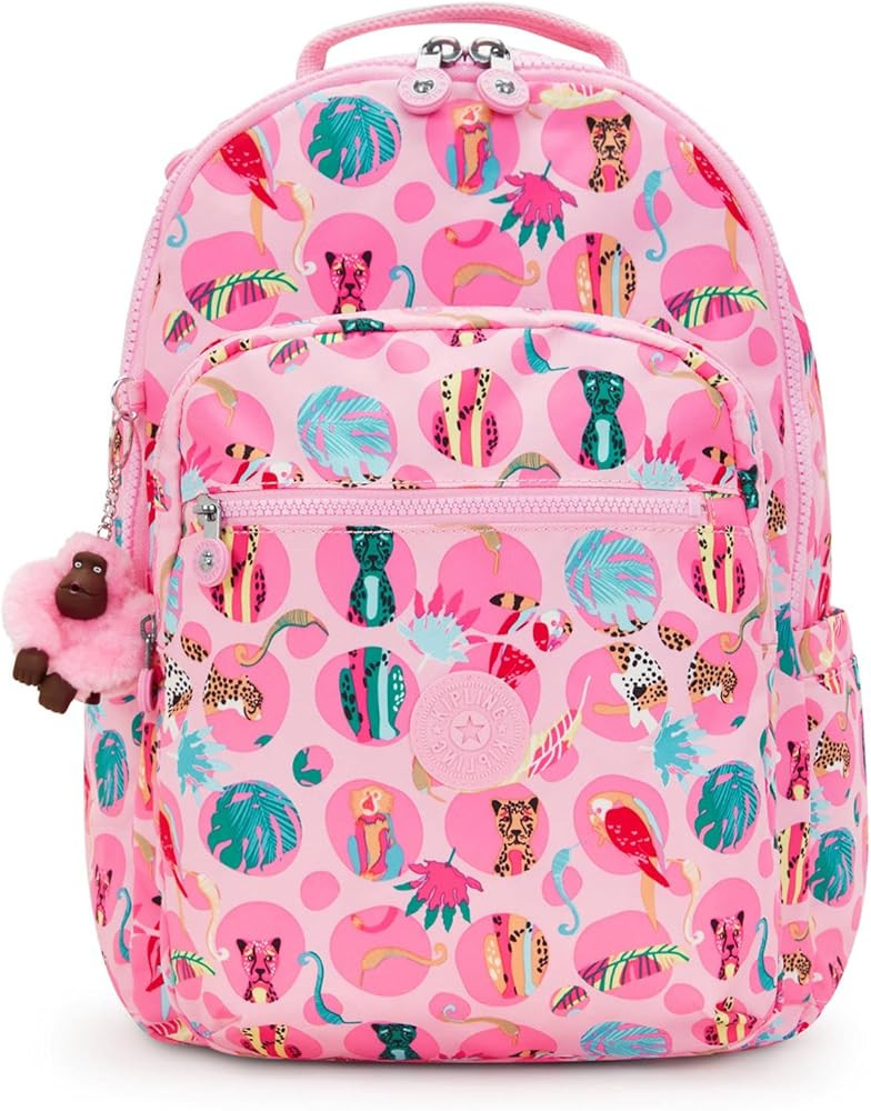 Kipling Women's Seoul 15 Laptop Backpack, Durable, Roomy with Padded Shoulder Straps, Nylon Bag | Amazon (US)