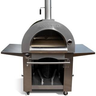 PINNACOLO IBRIDO (Hybrid) Wood and Gas Outdoor Pizza Oven with Accessories PPO-1-03 | The Home Depot