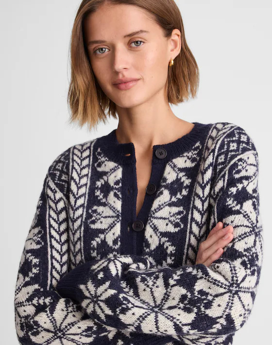 Fair Isle Cardigan Jacket in Wool | Madewell