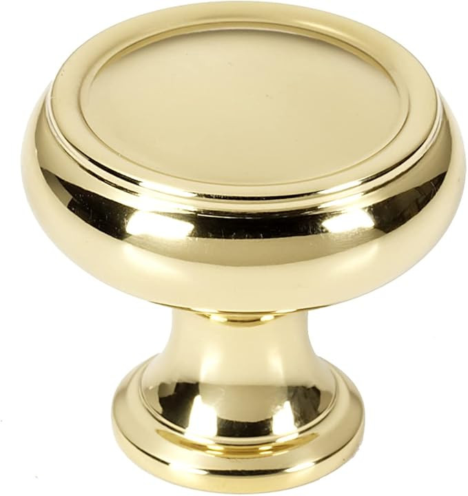 A626-14-PB/NL Alno A626-14 Charlies 1-1/4 Inch Mushroom Cabinet Knob | Amazon (US)