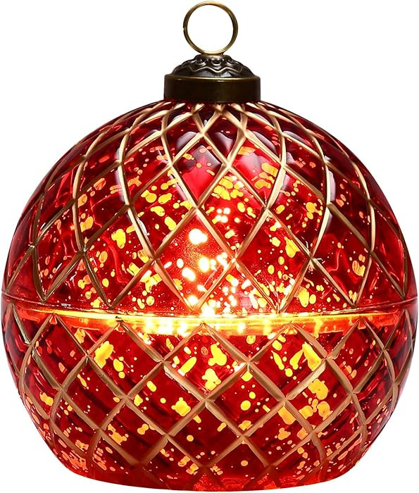 Birthday Glass Flameless LED Candles Wedding Decorative Light Birthday Gift for Her,Battery Opera... | Amazon (US)