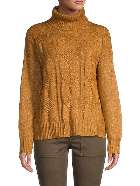 Olive & Oak ​Cable-Knit Turtleneck Sweater on SALE | Saks OFF 5TH | Saks Fifth Avenue OFF 5TH