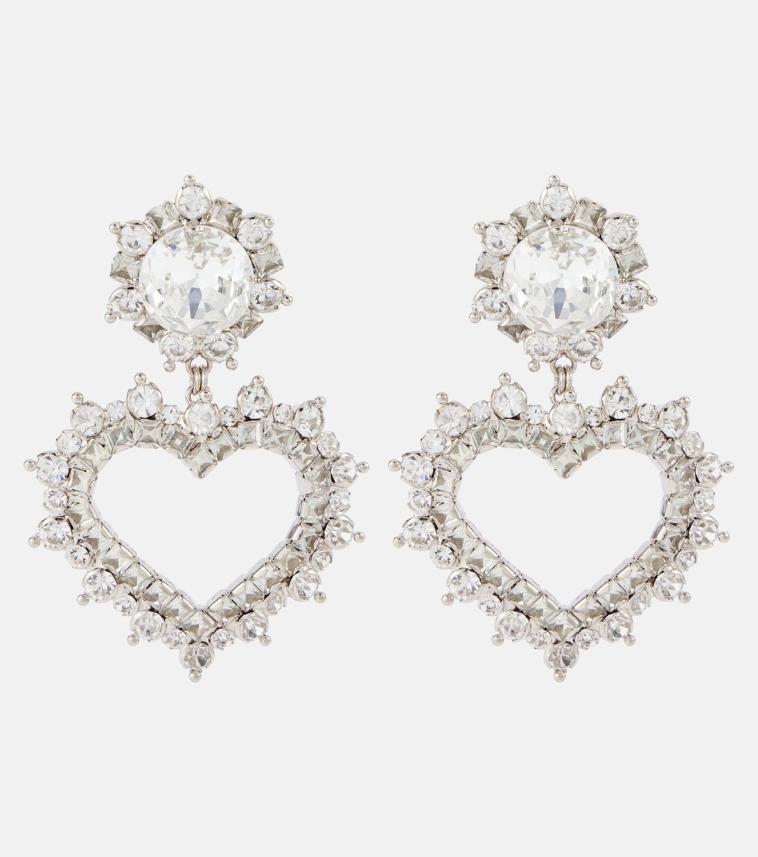 Alessandra RichCrystal-embellished clip-on earrings £ 350incl. duties and taxes, excl. shipping ... | Mytheresa (UK)