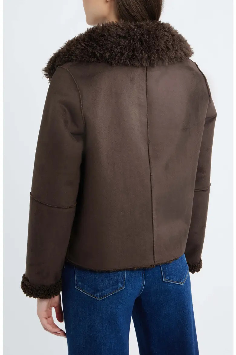 Zip Front Faux Shearling Jacket (Women) | Nordstrom | Nordstrom