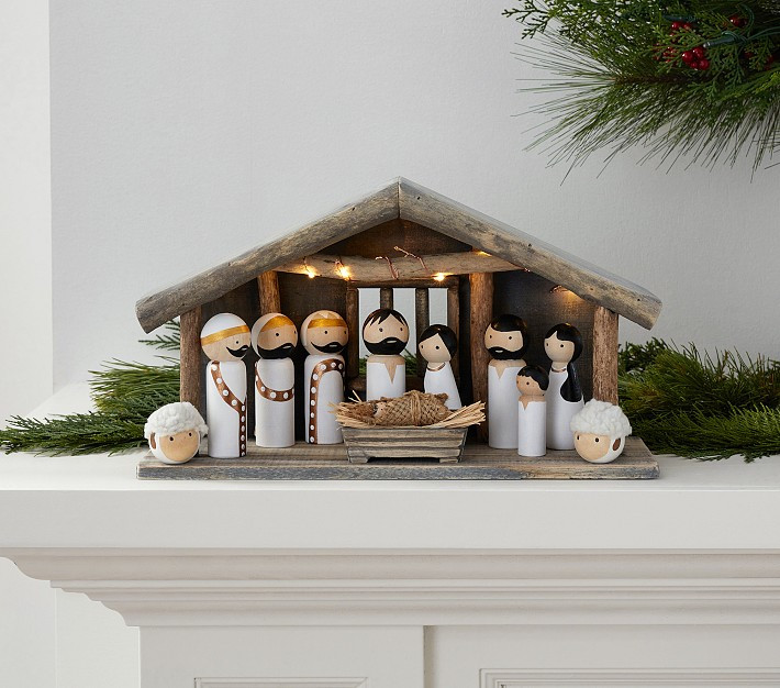 Light-Up Nativity Set | Pottery Barn Kids
