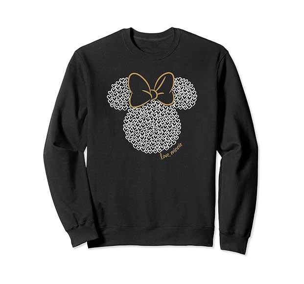 Disney Mickey and Friends Minnie Doodle Love Ears Sweatshirt | Amazon (US)
