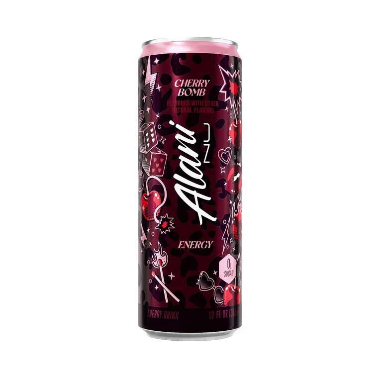 Alani Nu Energy Drink, Cherry Bomb 12 fl oz Single Can | Walmart (US)