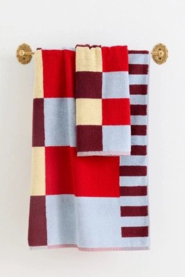 Damson Madder Cotton Woven Stripe Towel Collection | Anthropologie (US)