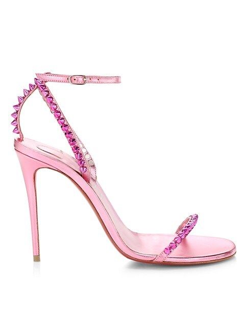 So Me Spike Metallic Leather Sandals | Saks Fifth Avenue