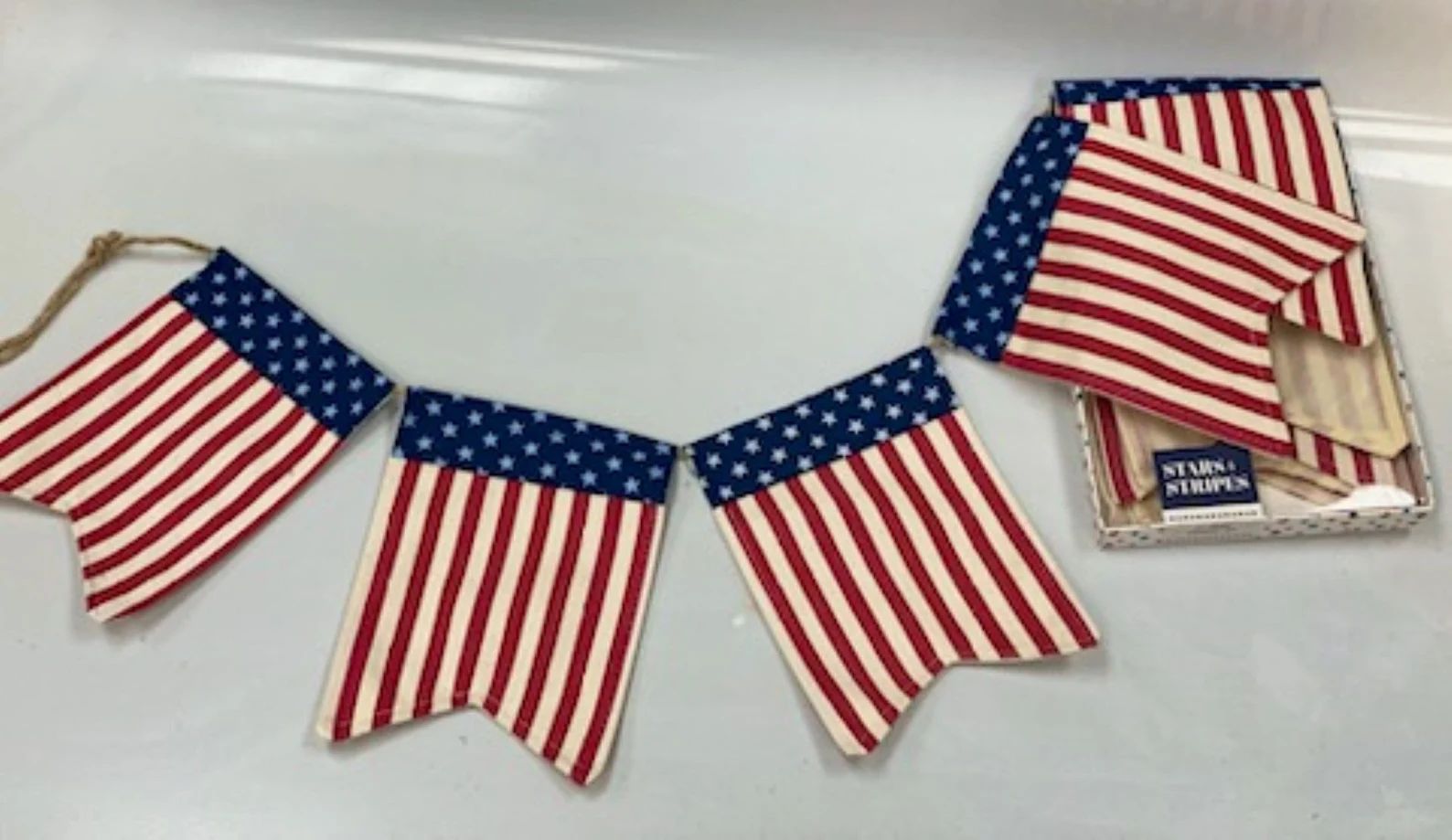 6' Ft Patriotic Stars & Stripes Garland Banner | Etsy (US)