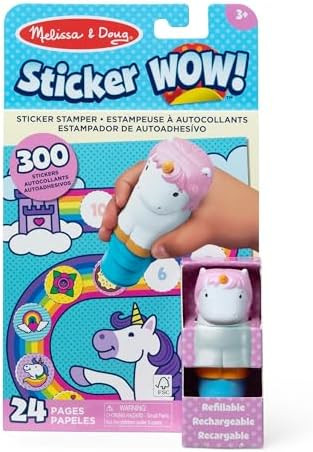 Melissa & Doug Sticker Wow!™ 24-Page Activity Pad and Sticker Stamper, 300 Stickers, Arts and C... | Amazon (US)